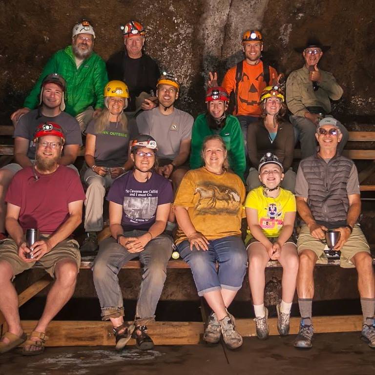 group2 group shot in Malheur cave